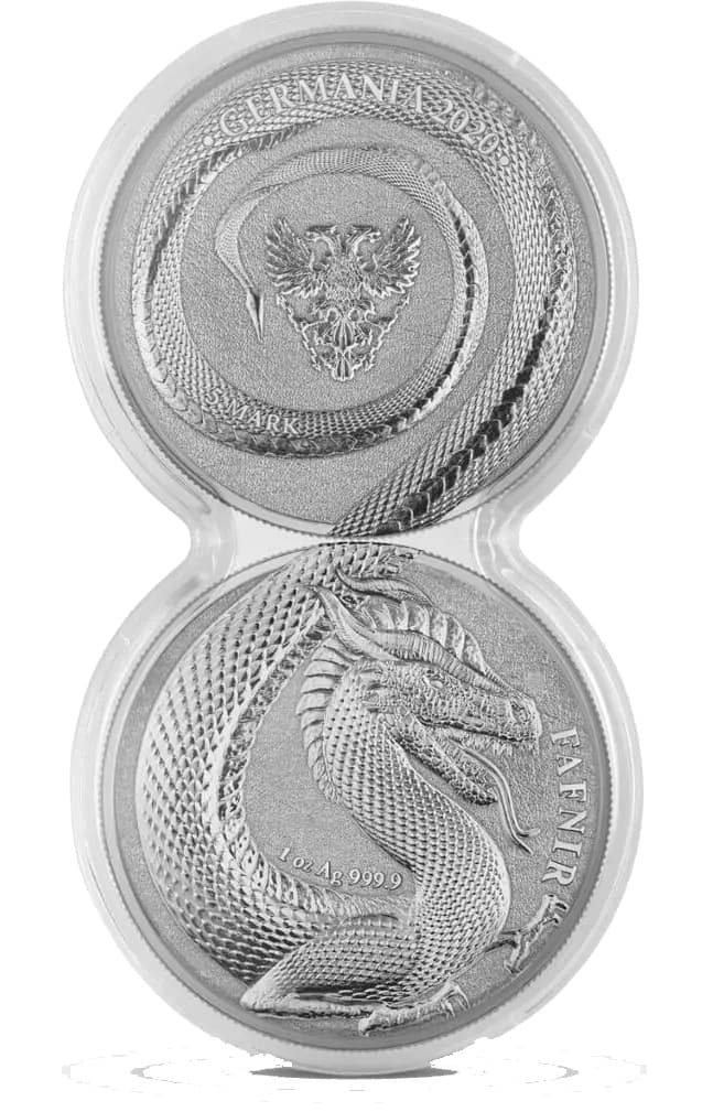 2020年 2 x 1オンス 銀貨 ファフニル ゲルマニア造幣局