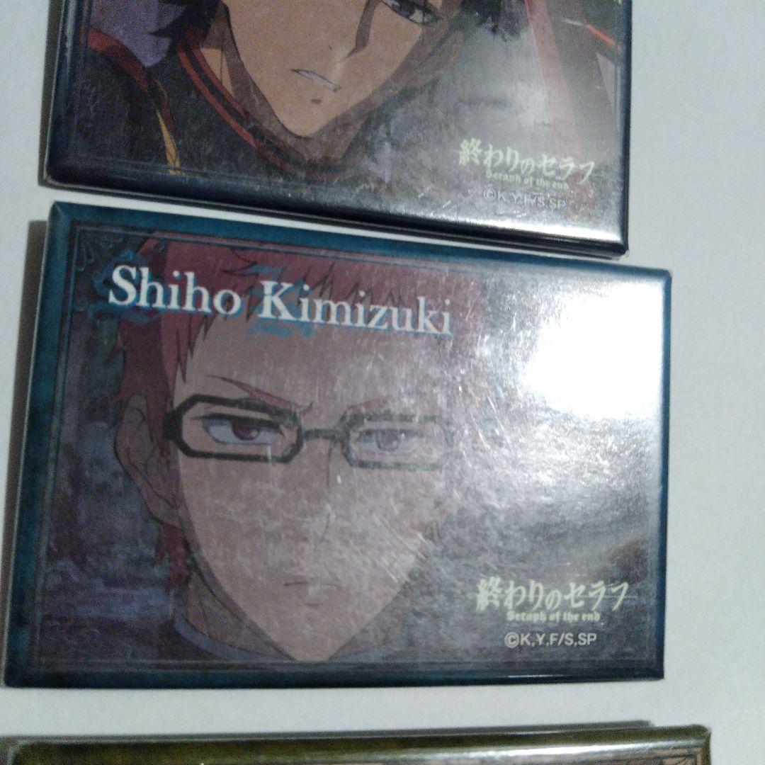 終わりのセラフ　スクエア缶バッジ　グレン　君月士方　白夜ミカエラ　3個セット