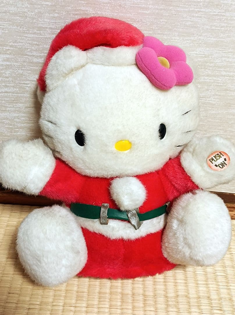 レトロ　サンリオ　ハローキティ　サンタ　ミュージック　ぬいぐるみ　希少　レトロ