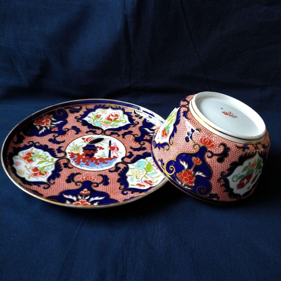 ✤ロイヤルクラウンダービー✤〘伊万里写ボウル＆ソーサー〙セット