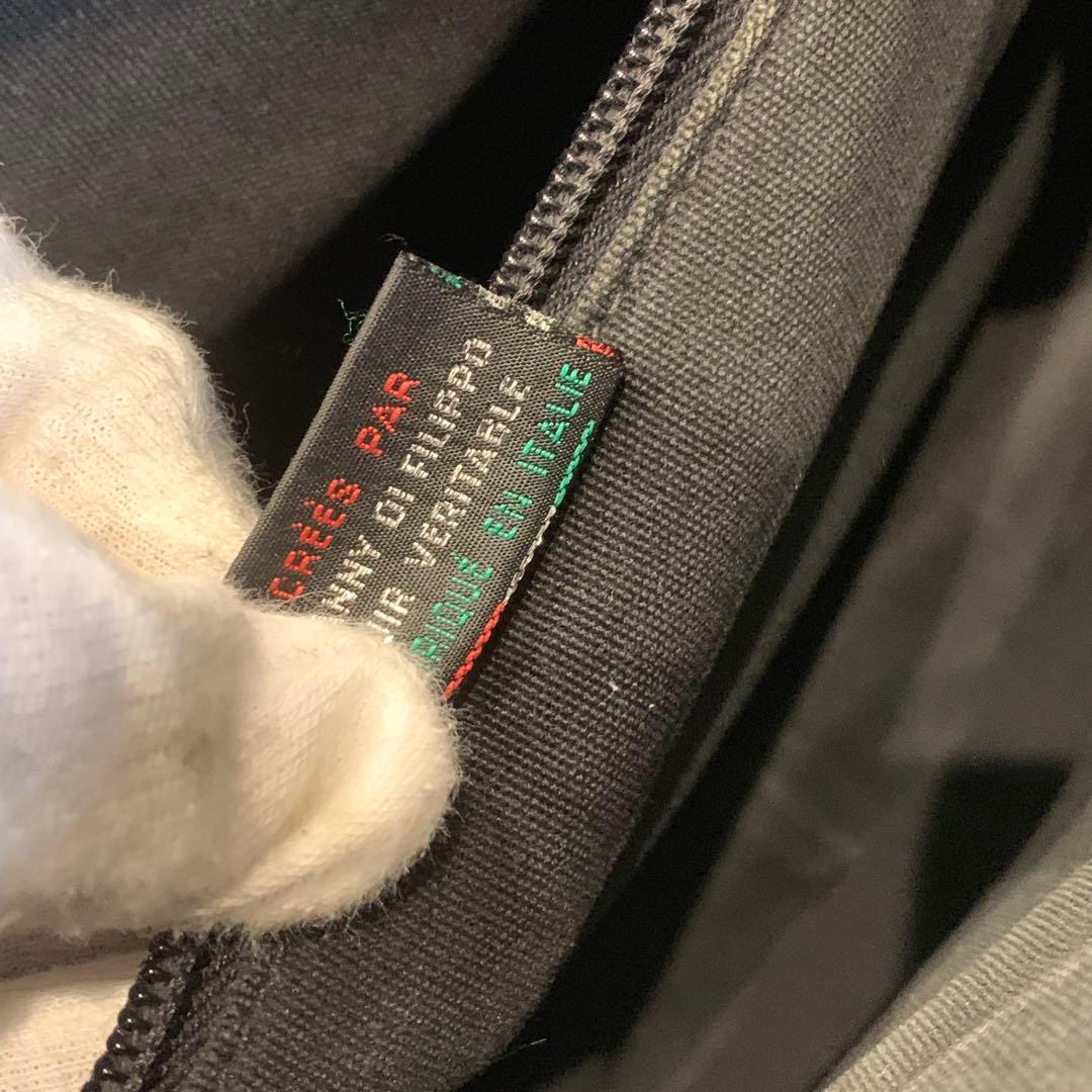 極美品✨イルビゾンテ　ビジネスバッグ　オールレザー　A4 ロゴ型押し　ブラック