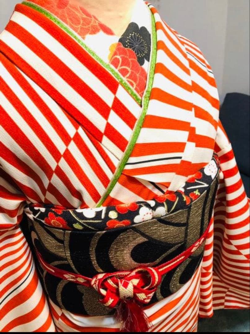 成人式振袖セット　ブランド(きもの道楽) 袋帯（ツモリチサト）猫柄