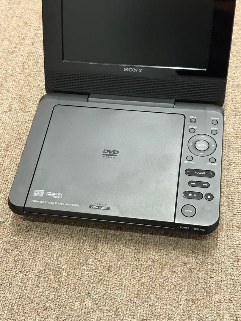 【美品】SONY DVP-FX780 ポータブルDVDプレーヤー 2018年製