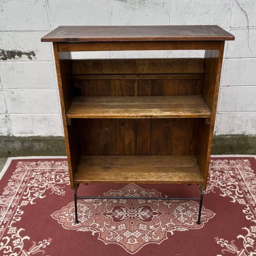 50s60sビンテージ品◾️鉄アイアンベース カウンターテーブル 古家具 店舗什器