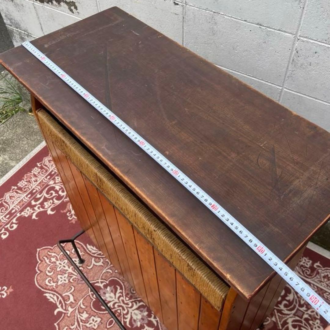 50s60sビンテージ品◾️鉄アイアンベース カウンターテーブル 古家具 店舗什器