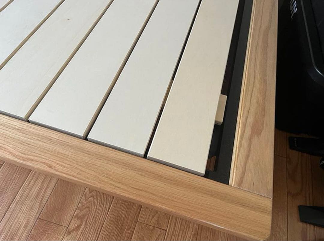 無印良品 シングル ベッドフレーム 脚つき