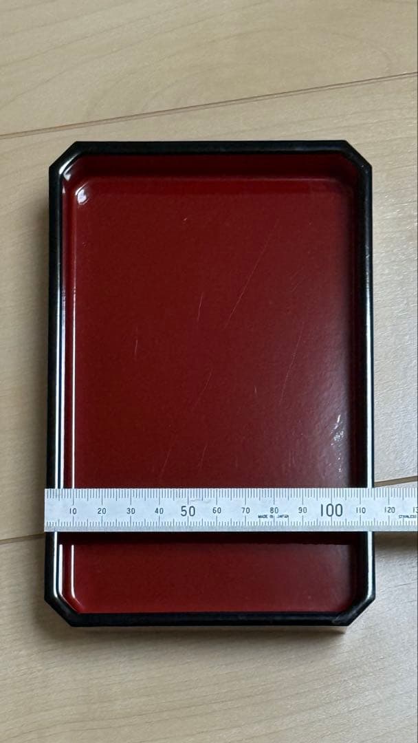 【たまひよ】【お得6個セット】赤い漆器 重箱 蓋付 新品•未使用