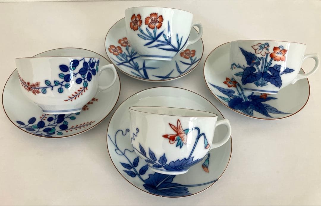 ★専用です★辻製磁おまとめ★カップ＆ソーサー4客とえんどう小皿