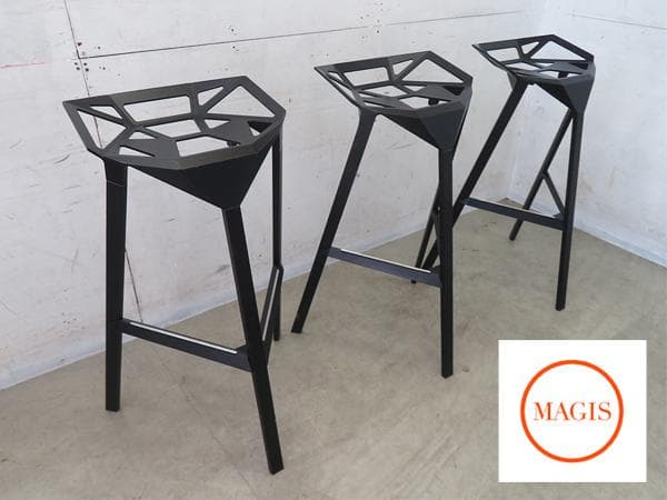 展示品■Magis■マジス スツール ワン■27万■ブラック■3点セット■