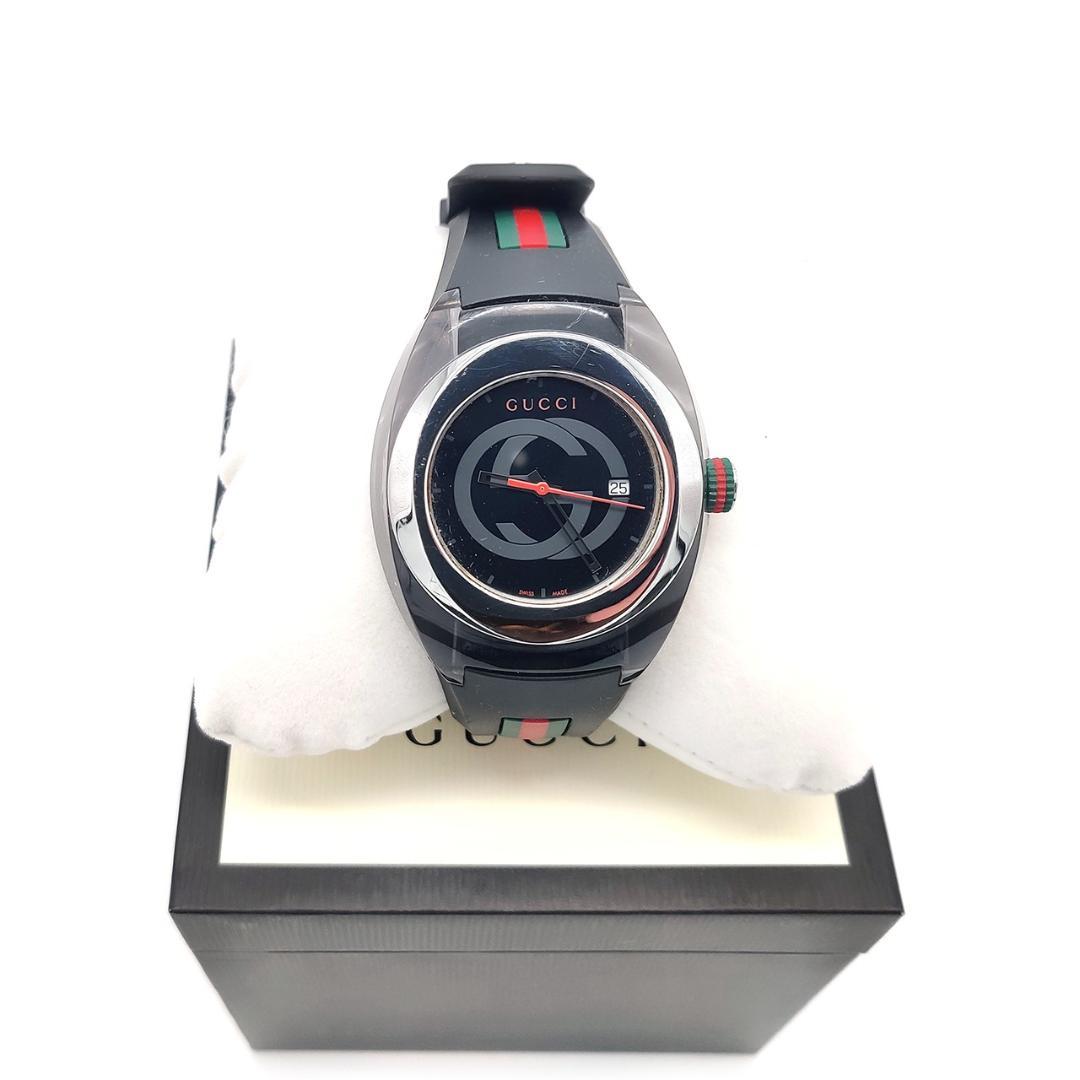 グッチ SYNC シェリーライン 腕時計ブラック ユニセックス