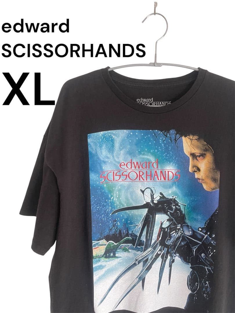 希少 シザーハンズ　ムービーTシャツ　ティム・バートン　XL ブラック