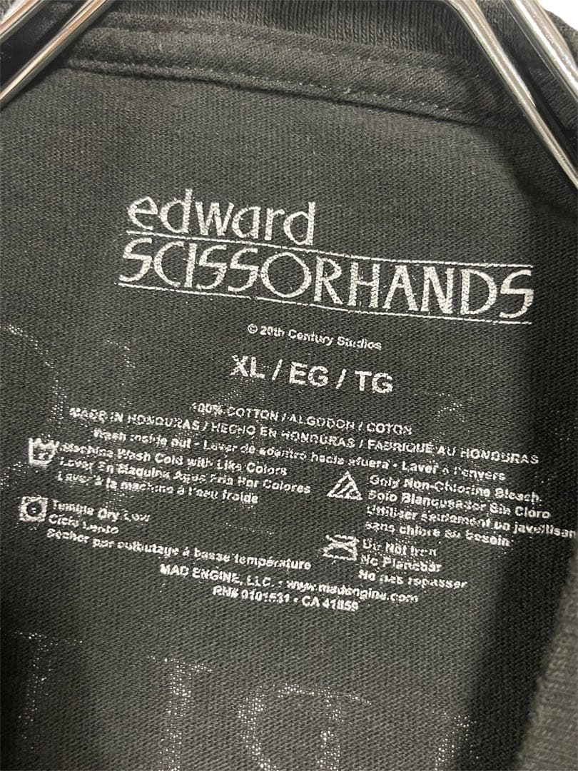 希少 シザーハンズ　ムービーTシャツ　ティム・バートン　XL ブラック