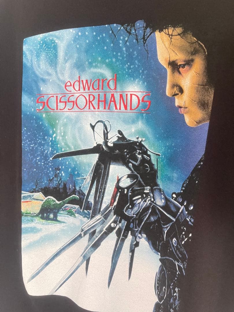希少 シザーハンズ　ムービーTシャツ　ティム・バートン　XL ブラック
