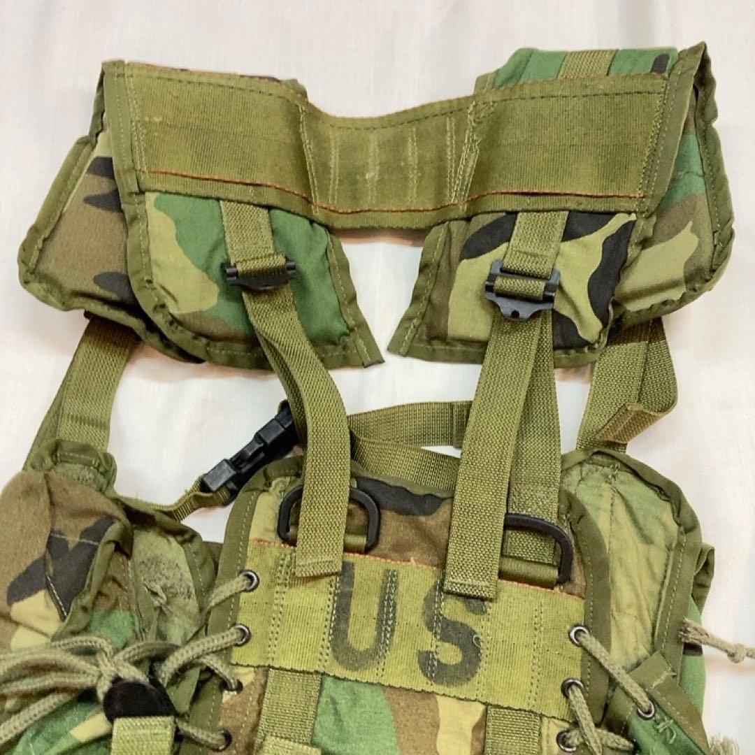 米軍 タクティカル ロードベアリングベスト ウッドランド M/L ベルト付