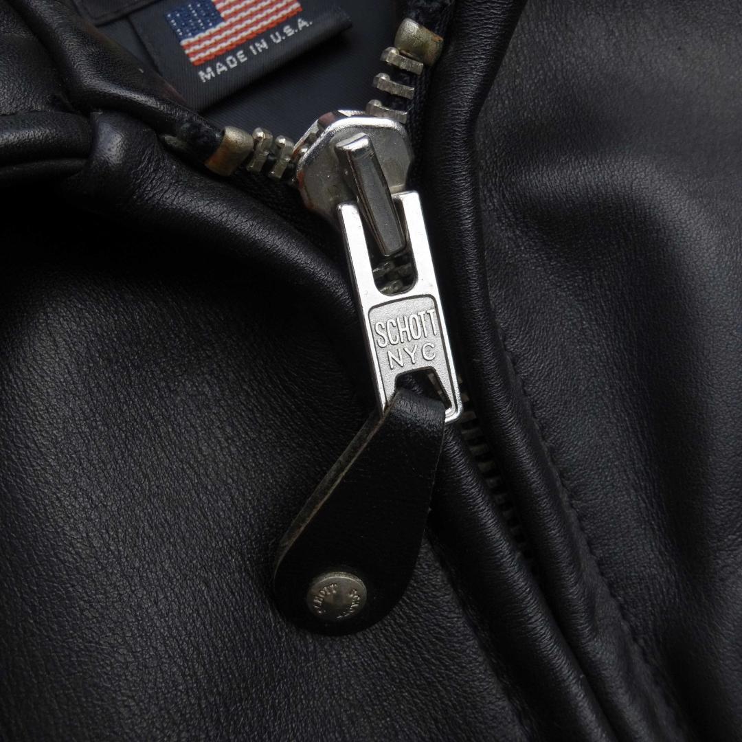 米国製Schottショット103USトラッカー7209シングルライダース38牛革