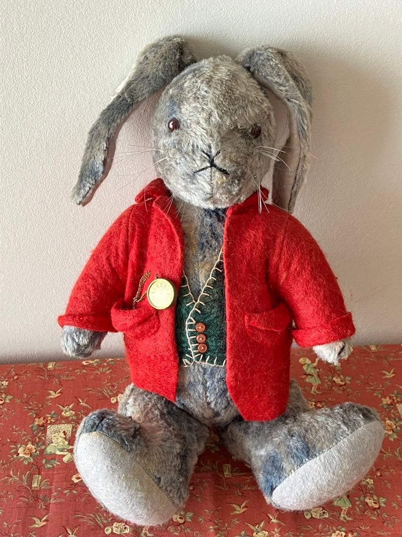 ナオミライト　不思議の国のアリスうさぎ　作家物テディベア