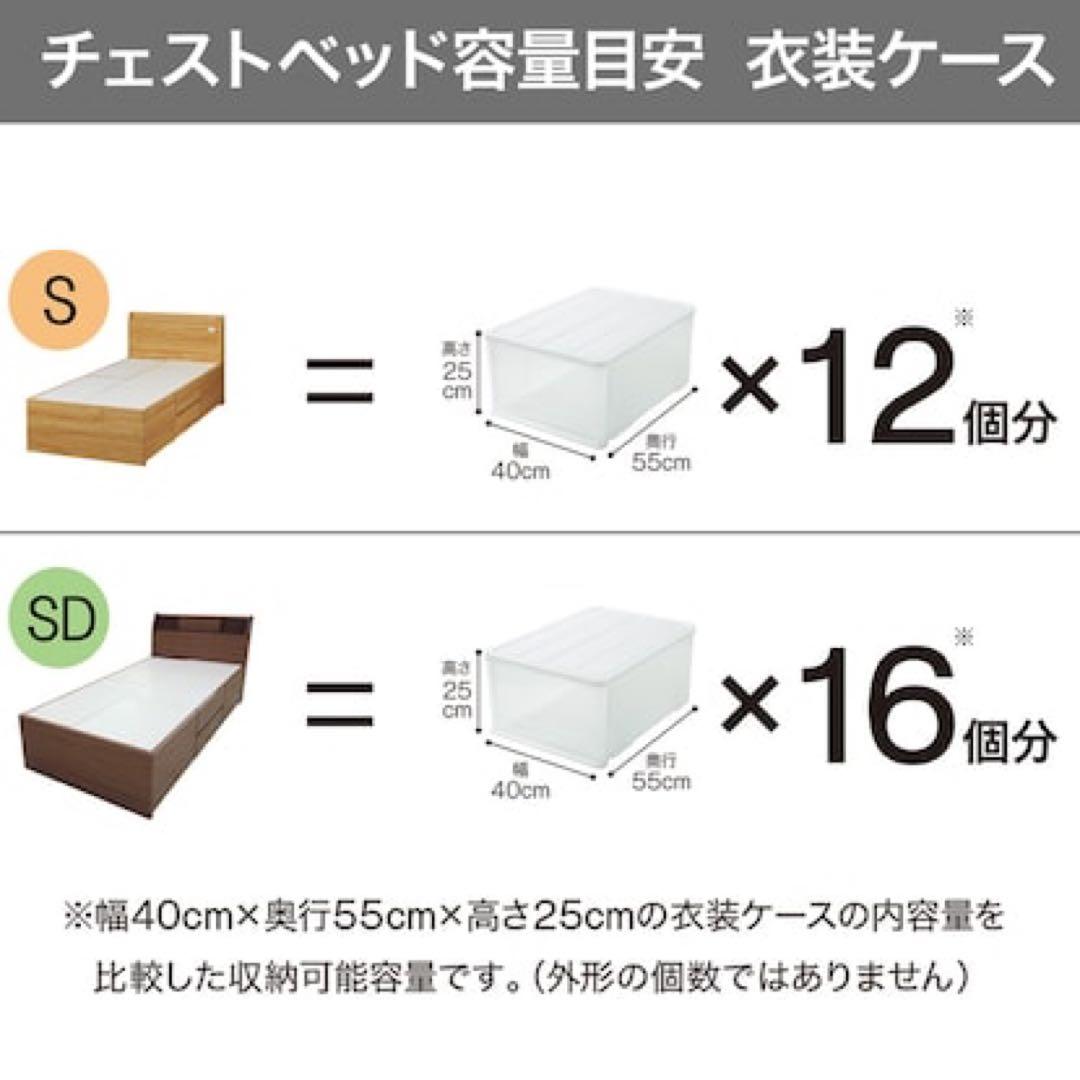 ニトリ シングルベッド 引き出し付き ブラウン
