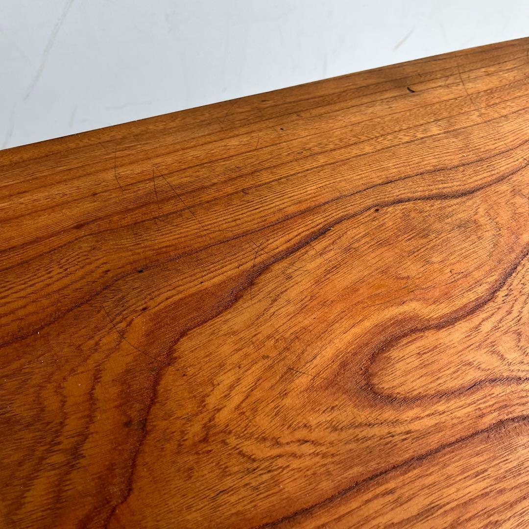 アンティーク ミシン脚 リメイク テーブル 欅 古材 一枚板 レトロ z590