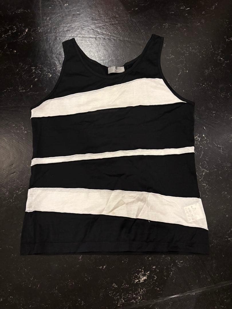 ディオールオム エディ2004SS strip期 タンクトップ S