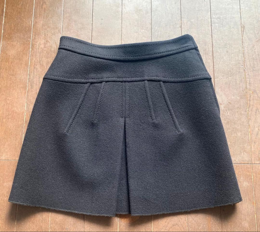PRADA ひざ丈スカート 38 黒