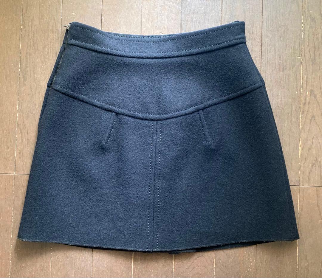 PRADA ひざ丈スカート 38 黒
