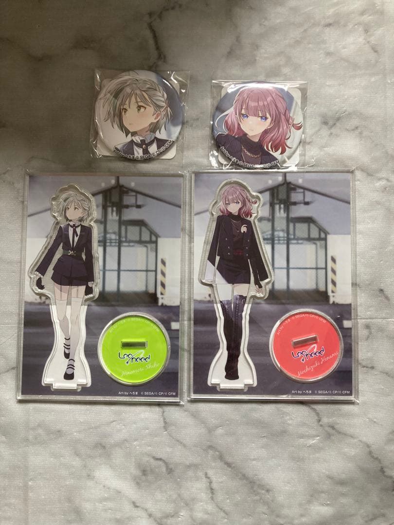 プロセカ　ZOZOTOWN コラボ　アクスタ　缶バッジ