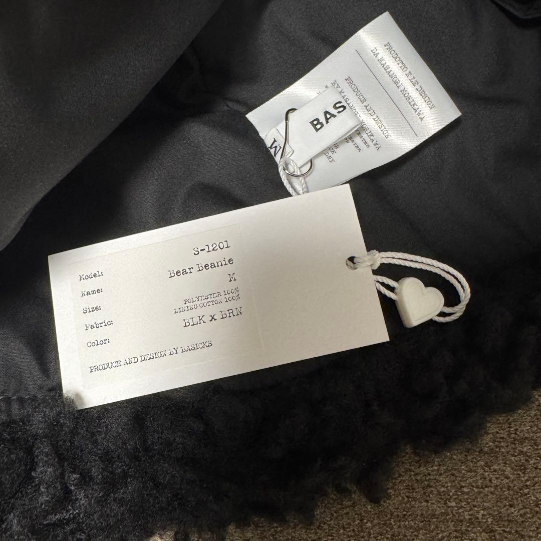 BASICKS ベイシックス BEAR BEANIE ベアビーニー　M