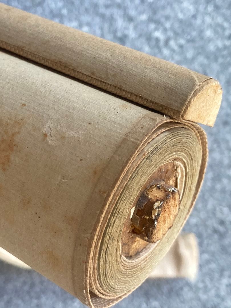 完全ジャンク品 白玲 五月鯉図 掛軸