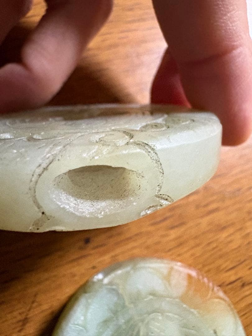 石？玉？の中国的置物　中国美術　2点まとめて5.5cm 51gと50g