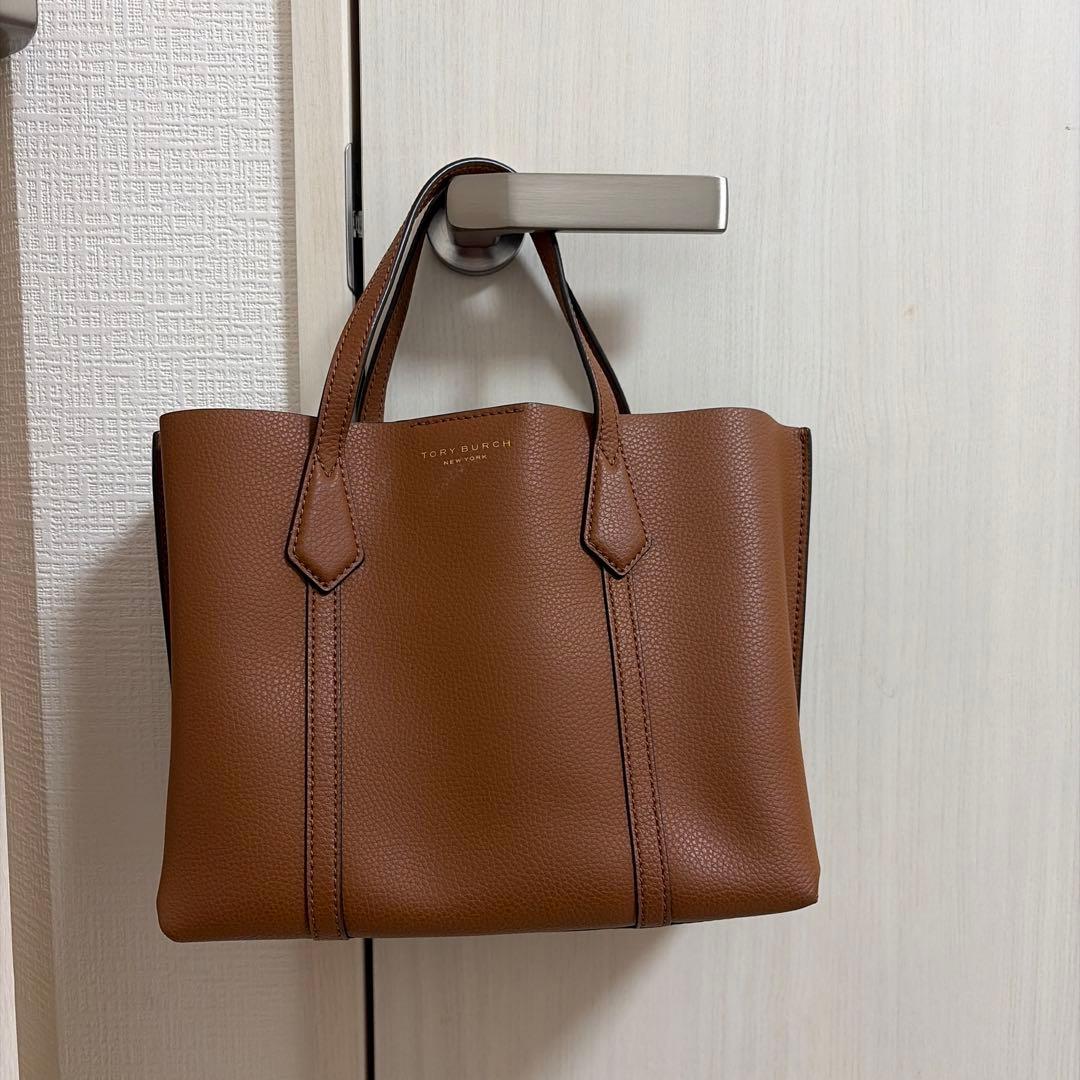 トリーバーチ　茶色　バッグ　ペリー　ブラウン　ハンドバッグ
