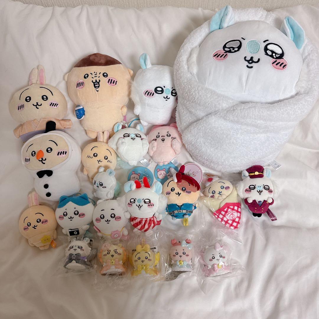 [まとめ売り]ちいかわ うさぎ ハチワレ モモンガ ぬいぐるみ ソフビ