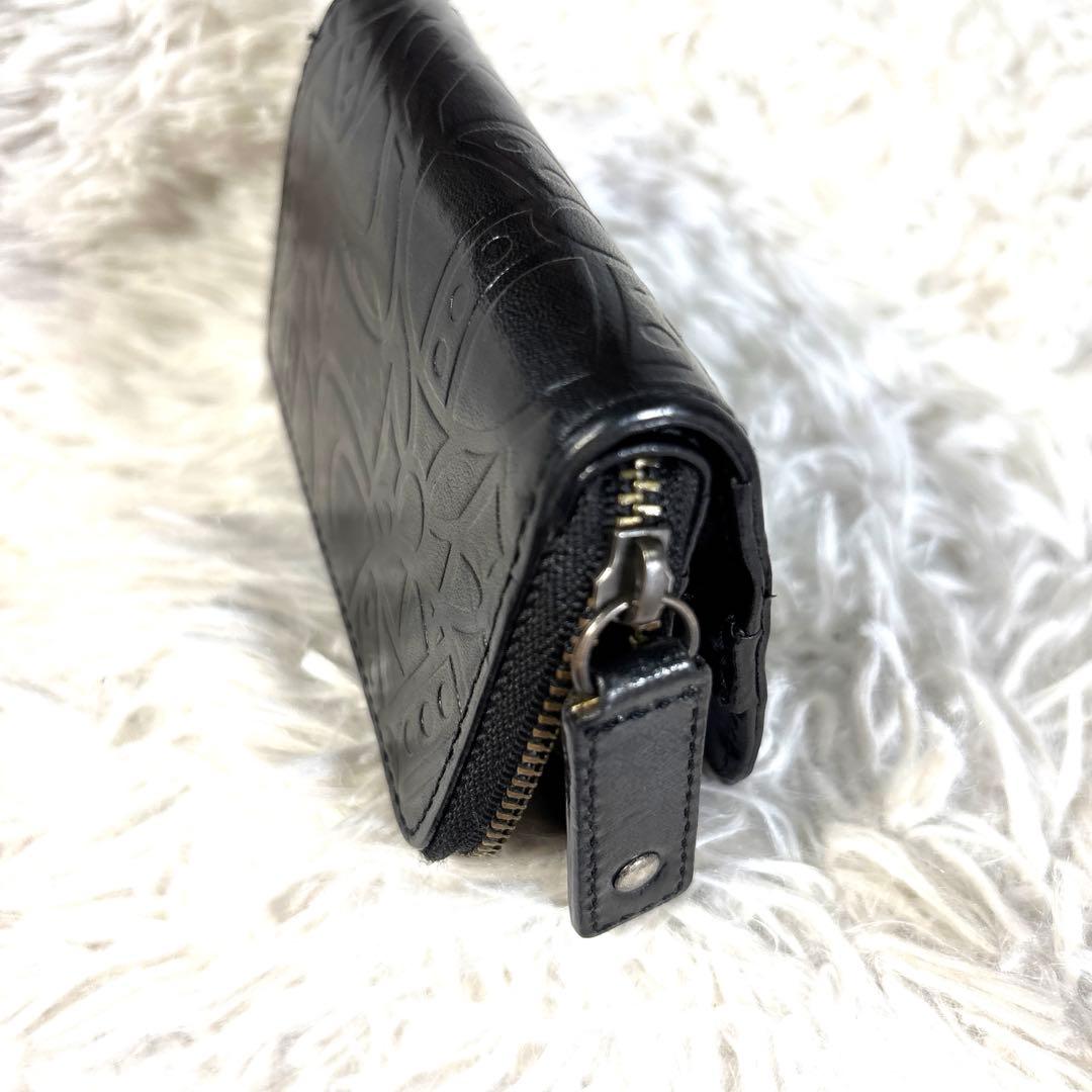 Vivienne Westwood 小銭入れ付き4連キーケース オーブ型押し　黒
