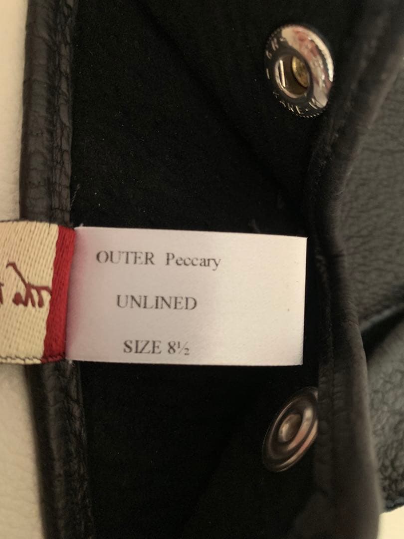 【新品・未使用品】デンツ ペッカリーグローブ 黒 アンライニング 8H