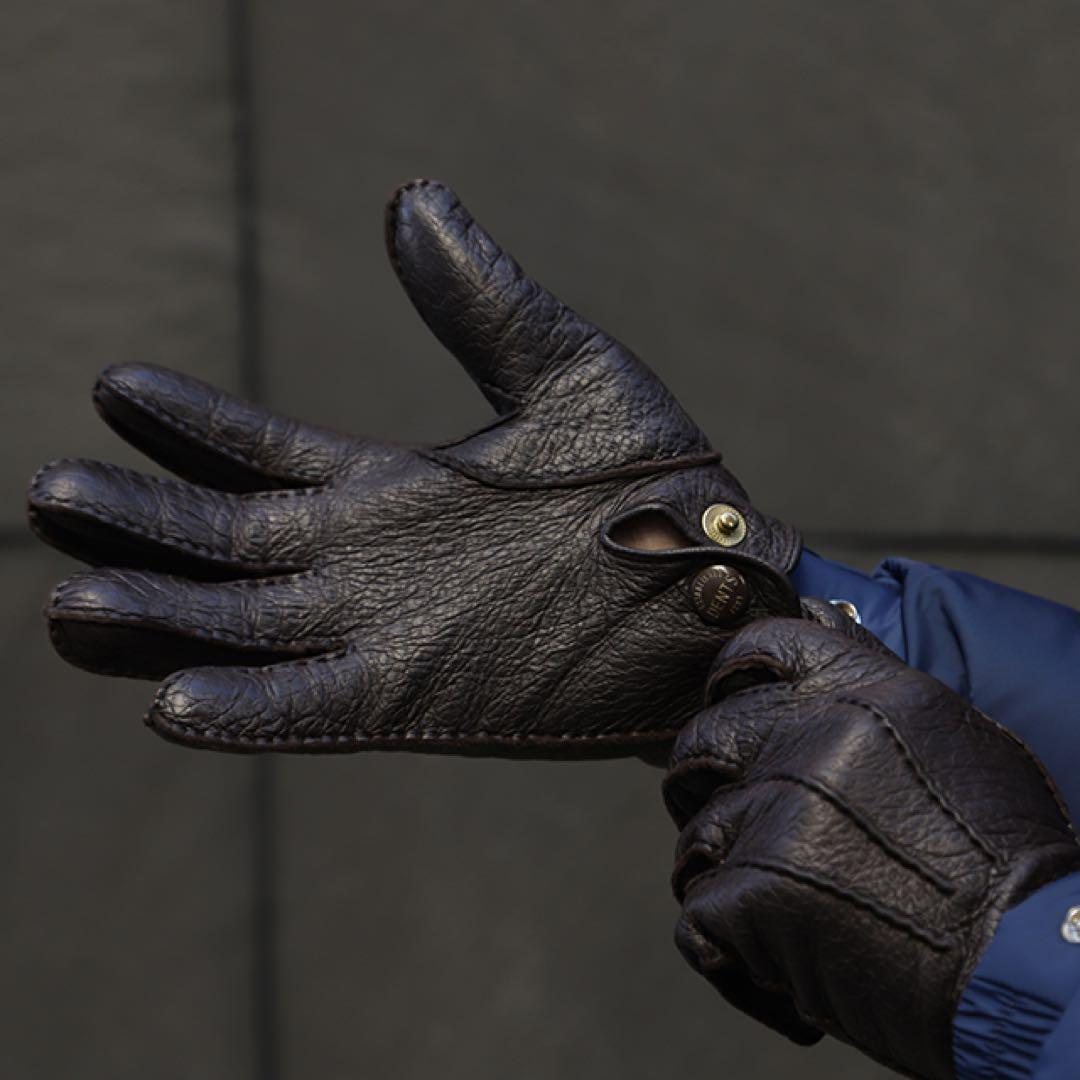 【新品・未使用品】デンツ ペッカリーグローブ 黒 アンライニング 8H