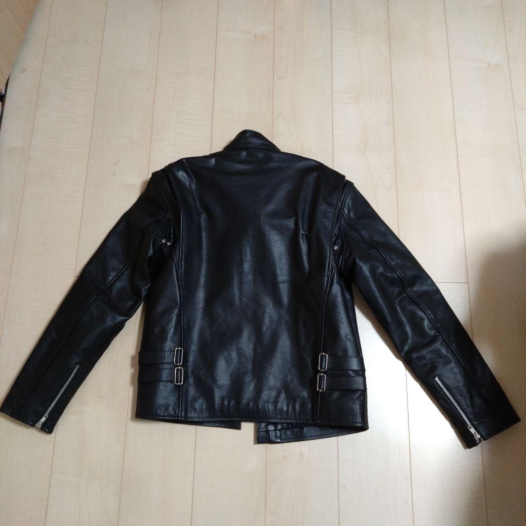ホーンワークス　ブラックレザージャケット シングルライダース　xl