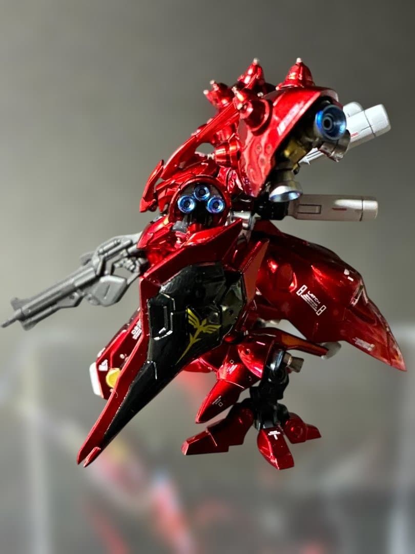 ガンダム アーティファクト 第一弾 ナイチンゲール　全塗装 　クリアケース付き