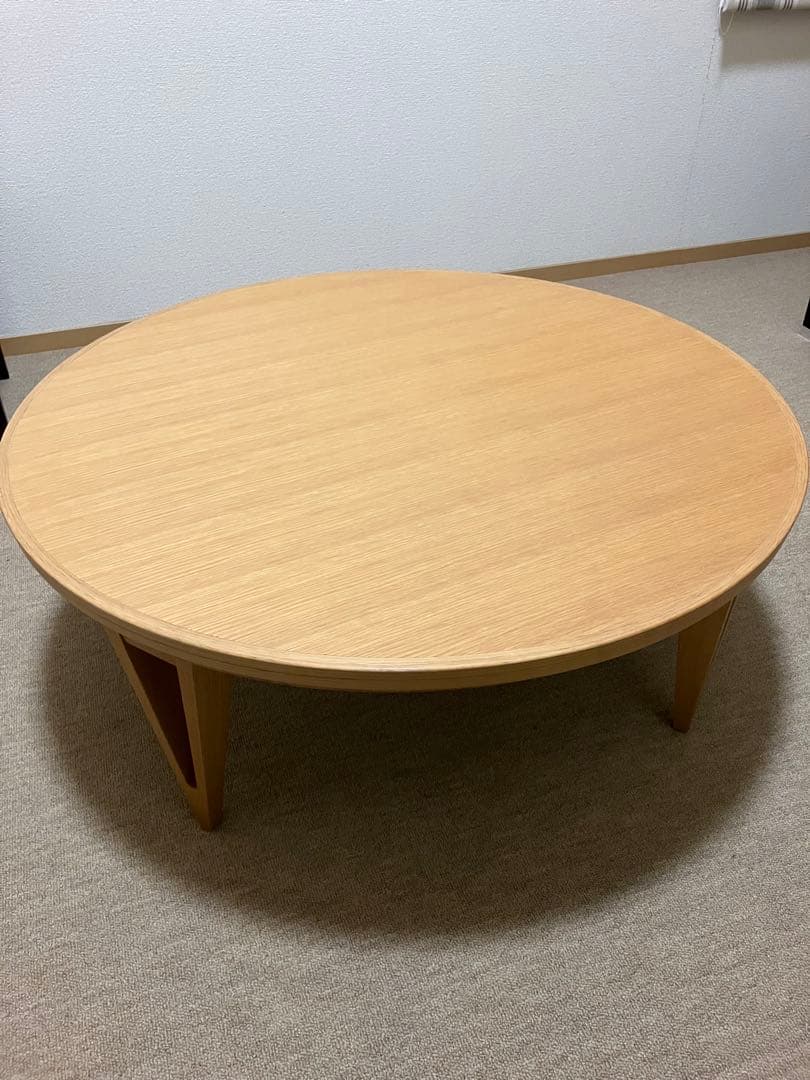 りゅう　アクタス　円形リビングテーブル100cm コタツ