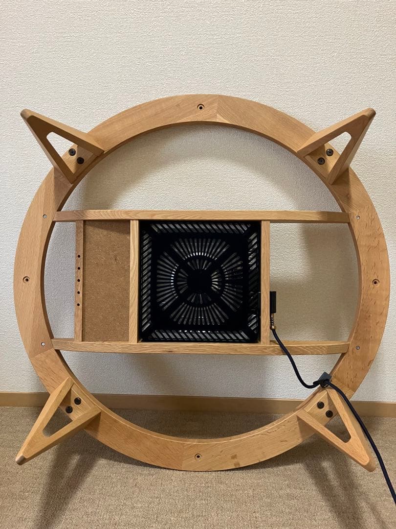 りゅう　アクタス　円形リビングテーブル100cm コタツ