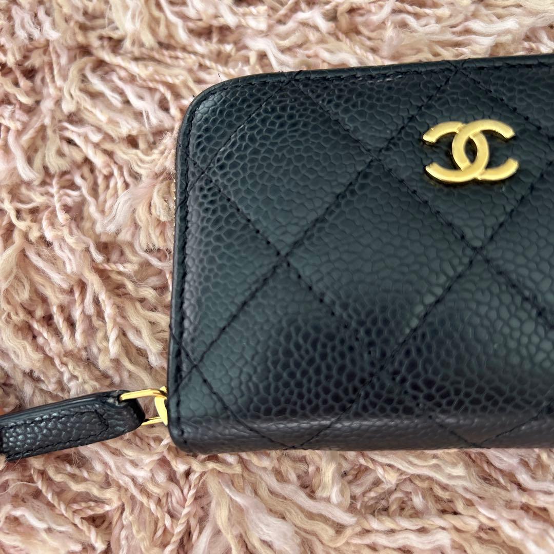 CHANEL 正規品　マトラッセ　ゴールド金具パース　ケース小銭入れ