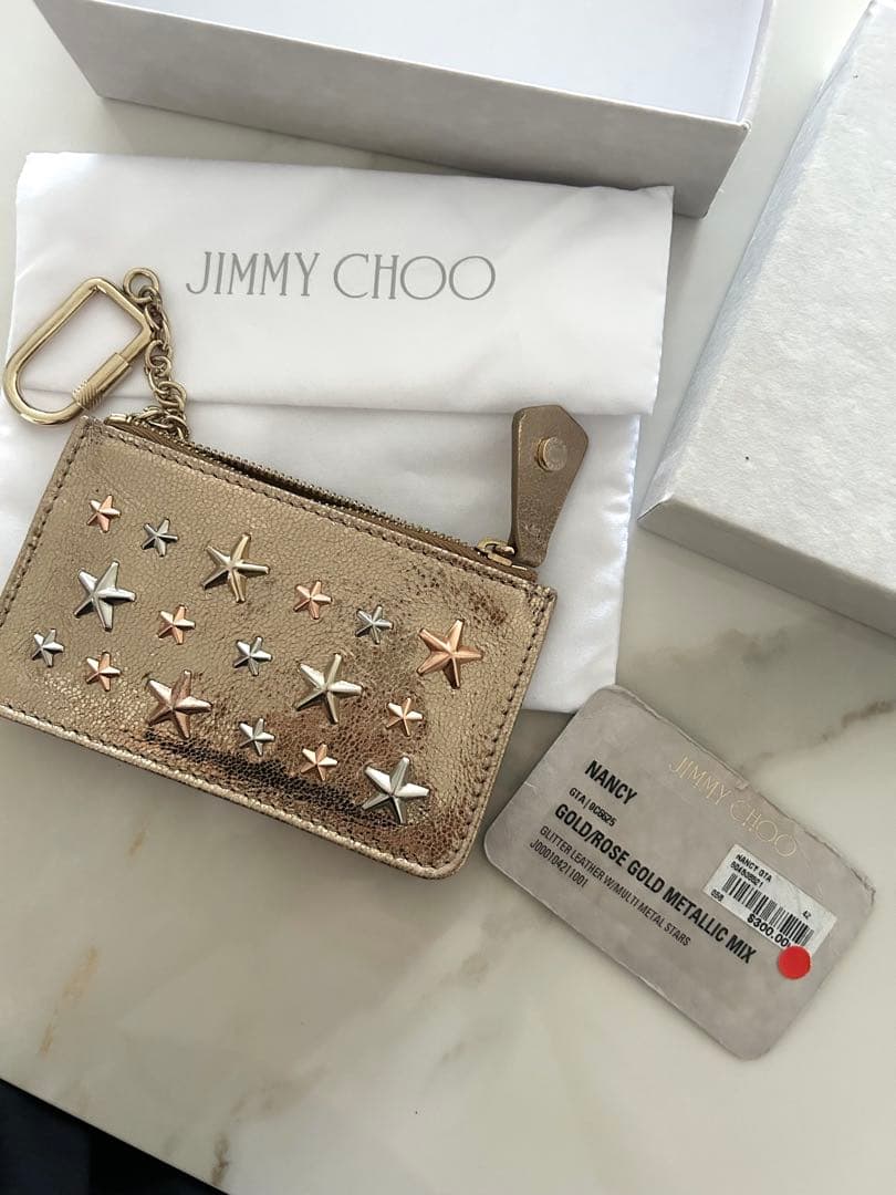 【新品未使用/箱袋付き】JIMMY CHOO (NANCY)カードケース小銭入れ