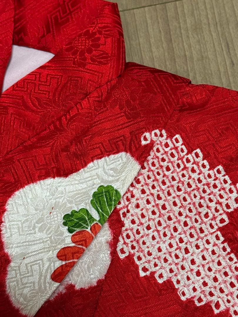 3歳着物　七五三　正絹　絞り　お着物　長襦袢　セット