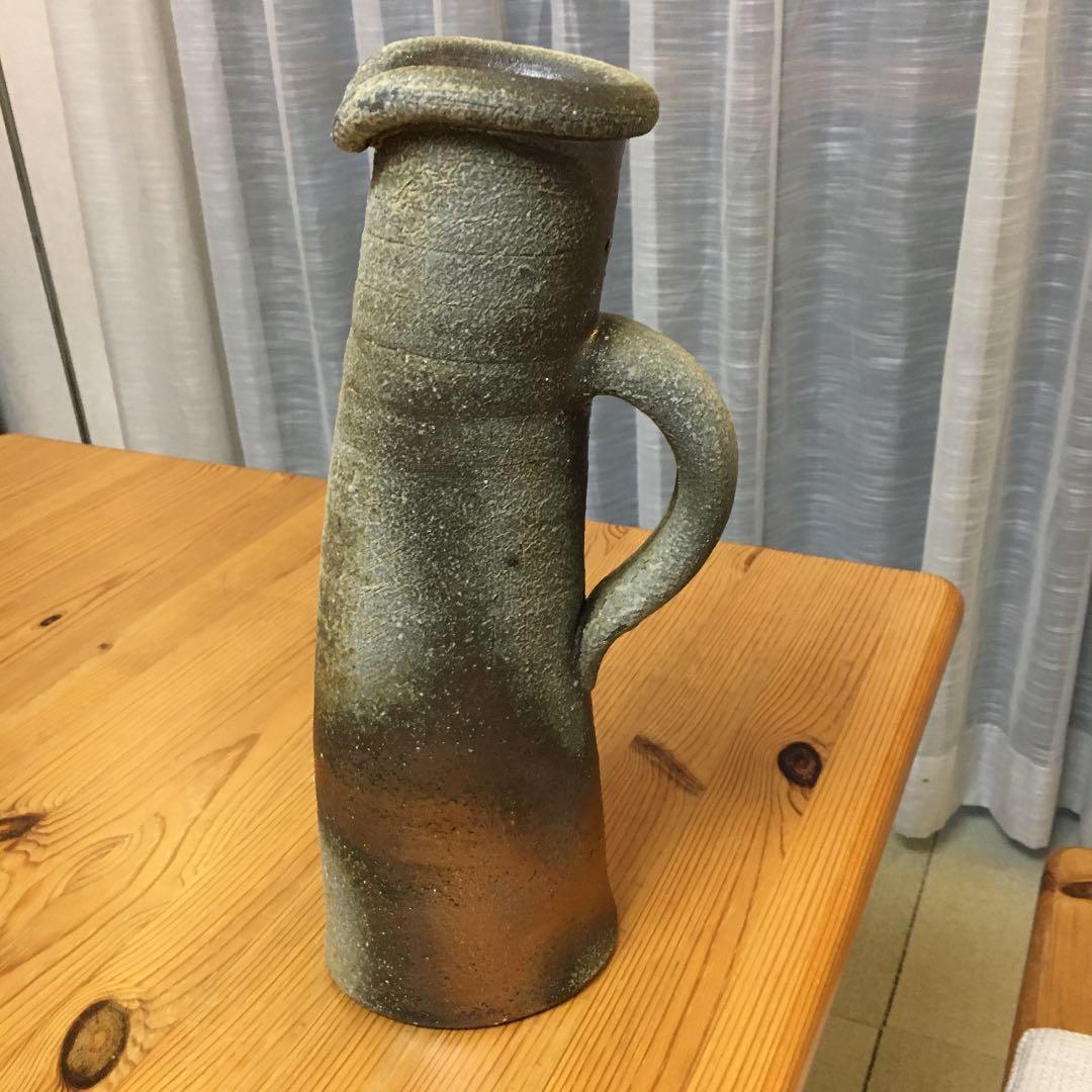 BEN COHEN/ベン・コーエン越前窯変手付花瓶「あくび」