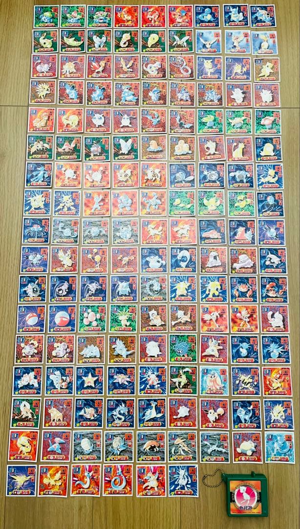 ポケモン アマダ最強列伝 ノーマルシール コンプリート ミュウケース付き 151