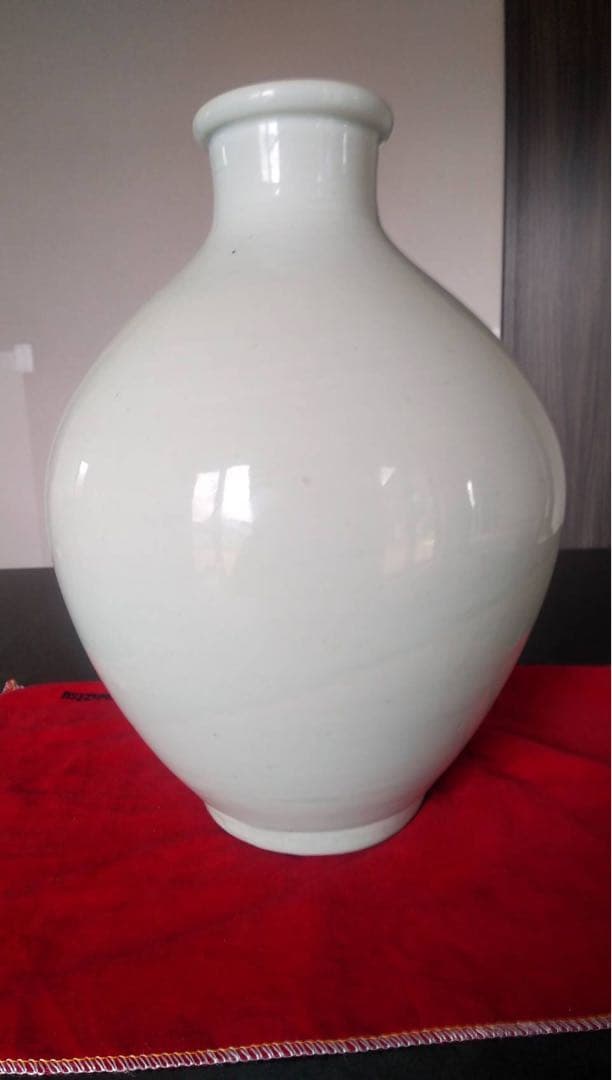 白磁壺　古伊万里　白磁　大壺　花器　アンティーク　李朝　提灯壺