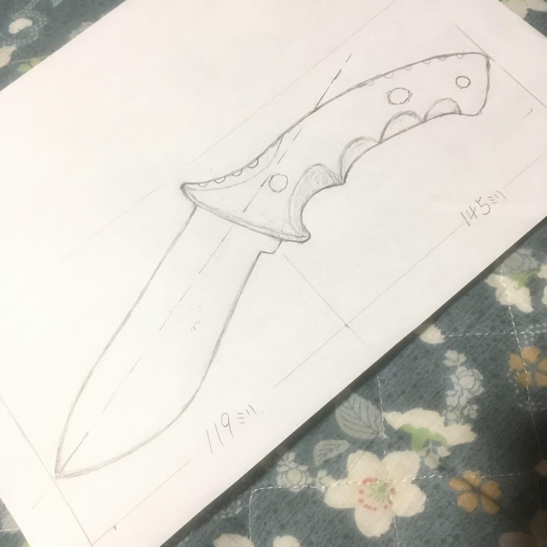 関根　様 確認用-1　custom order　トレーニングナイフ刃無し