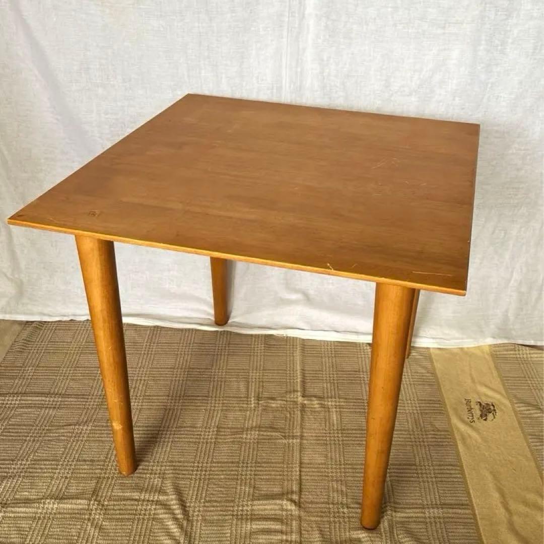 【アンティーク】北欧レトロ 天然木 ダイニングテーブル コーヒーテーブル 古家具