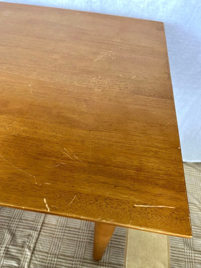 【アンティーク】北欧レトロ 天然木 ダイニングテーブル コーヒーテーブル 古家具