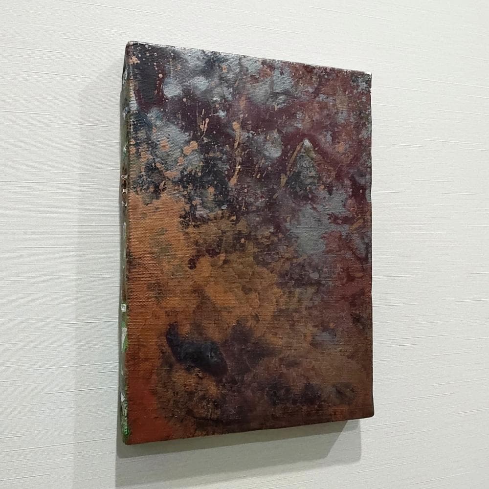 内野隆文　絵画　SM（サムホール）抽象画　現代美術　アート作品　キャンバス　真作