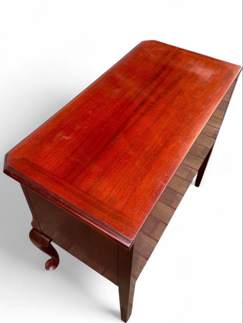 IDC大塚家具 コンソール テーブル 猫脚 アンティーク マホガニー 英国 鏡台