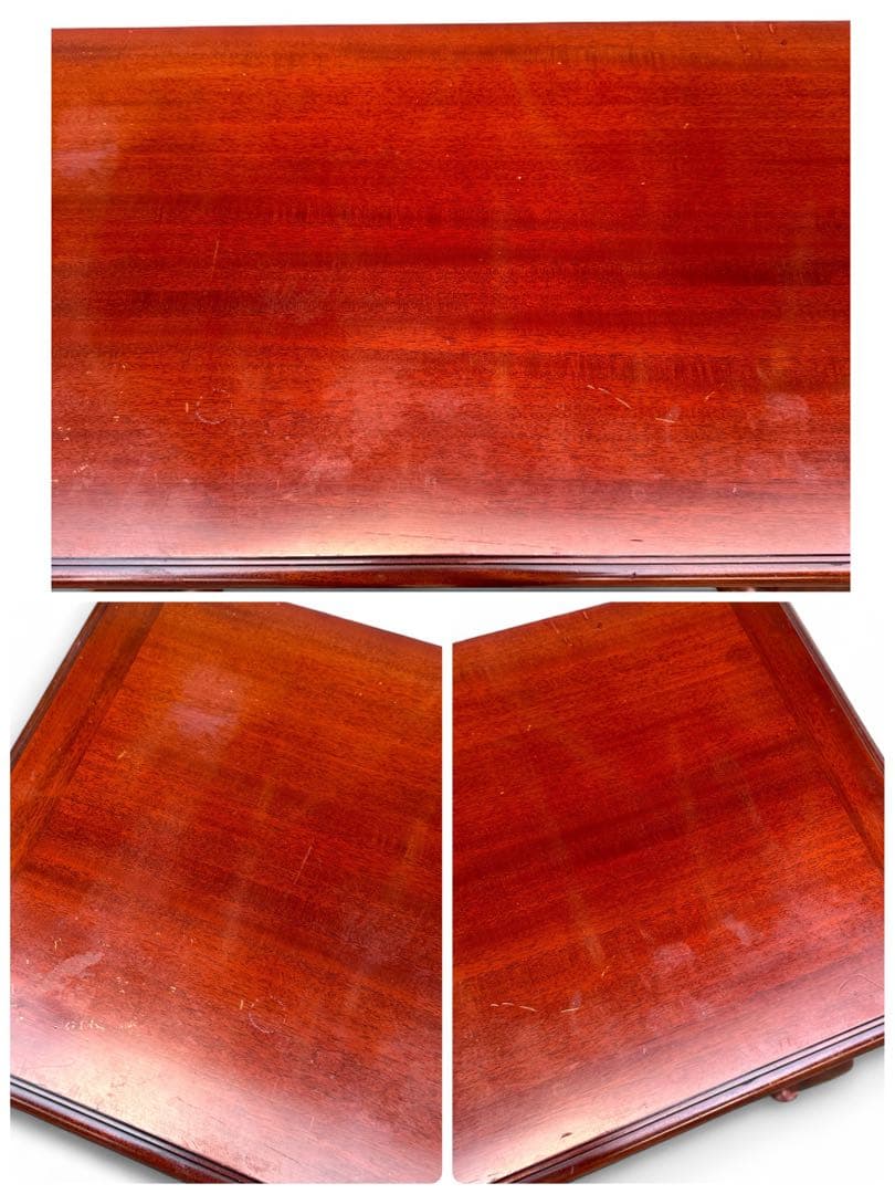 IDC大塚家具 コンソール テーブル 猫脚 アンティーク マホガニー 英国 鏡台